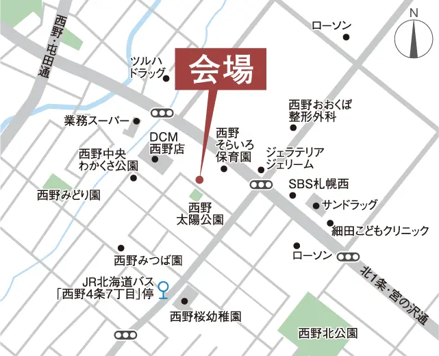 会場へのマップ